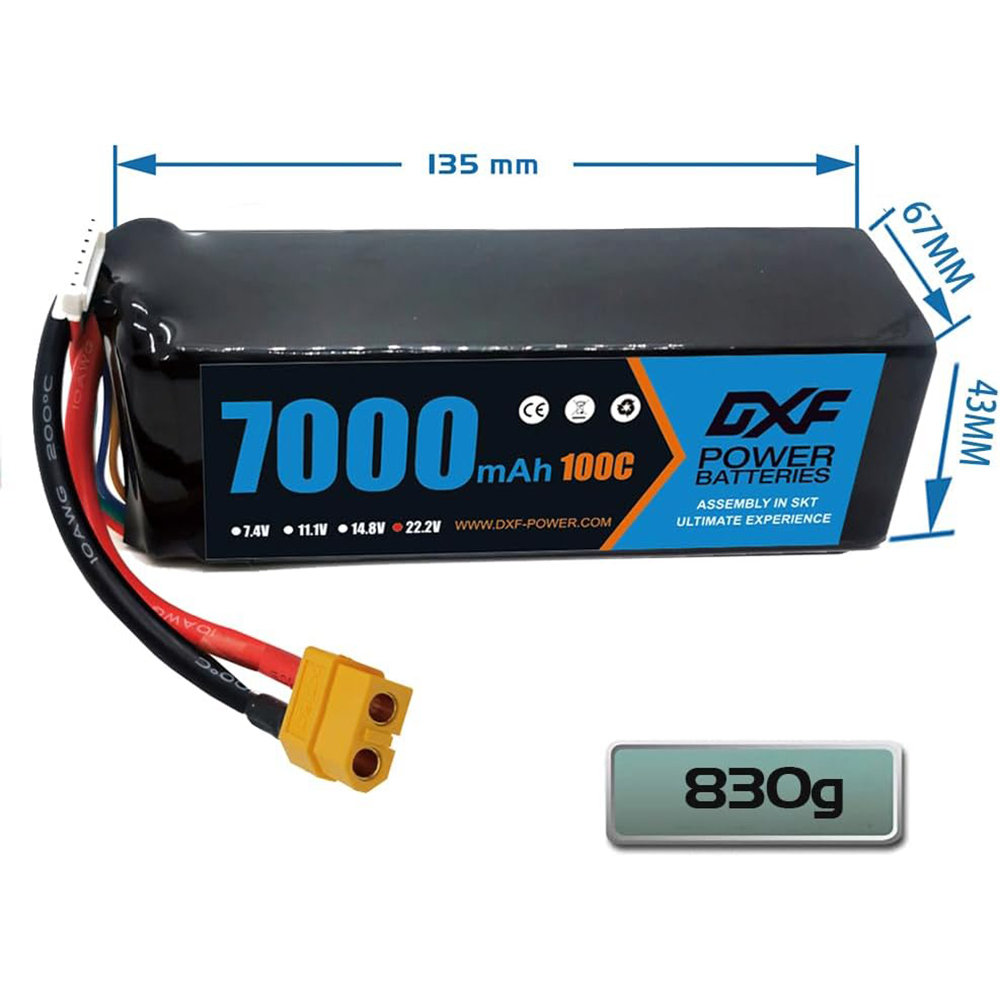 DXF 6S Lipo 10000mAh 7000mAh 5 - đánh giá và giá 6S Lipo Battery 22.2V 5000Mah